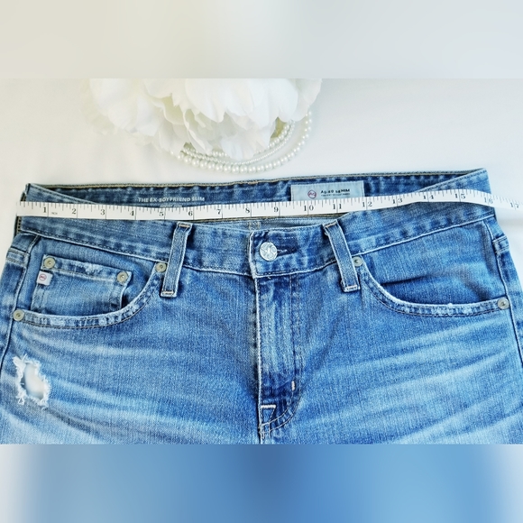 Adriano Goldschmied The Ex-Boyfriend Slim Slouchy Slim Distressed Jeans - Picture 11 of 14